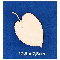 SKLEJKA #3mm Liść 12,5x7,5cm listek / 1165
